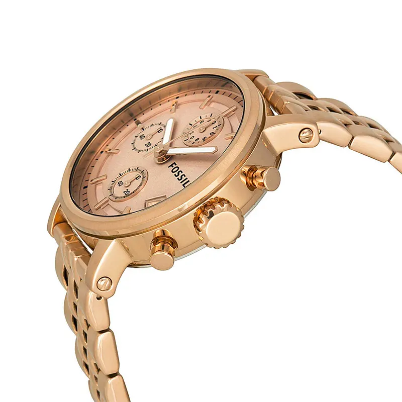 Fossil Boyfriend Chronograph Rose tone Ladies Watch- ES3380